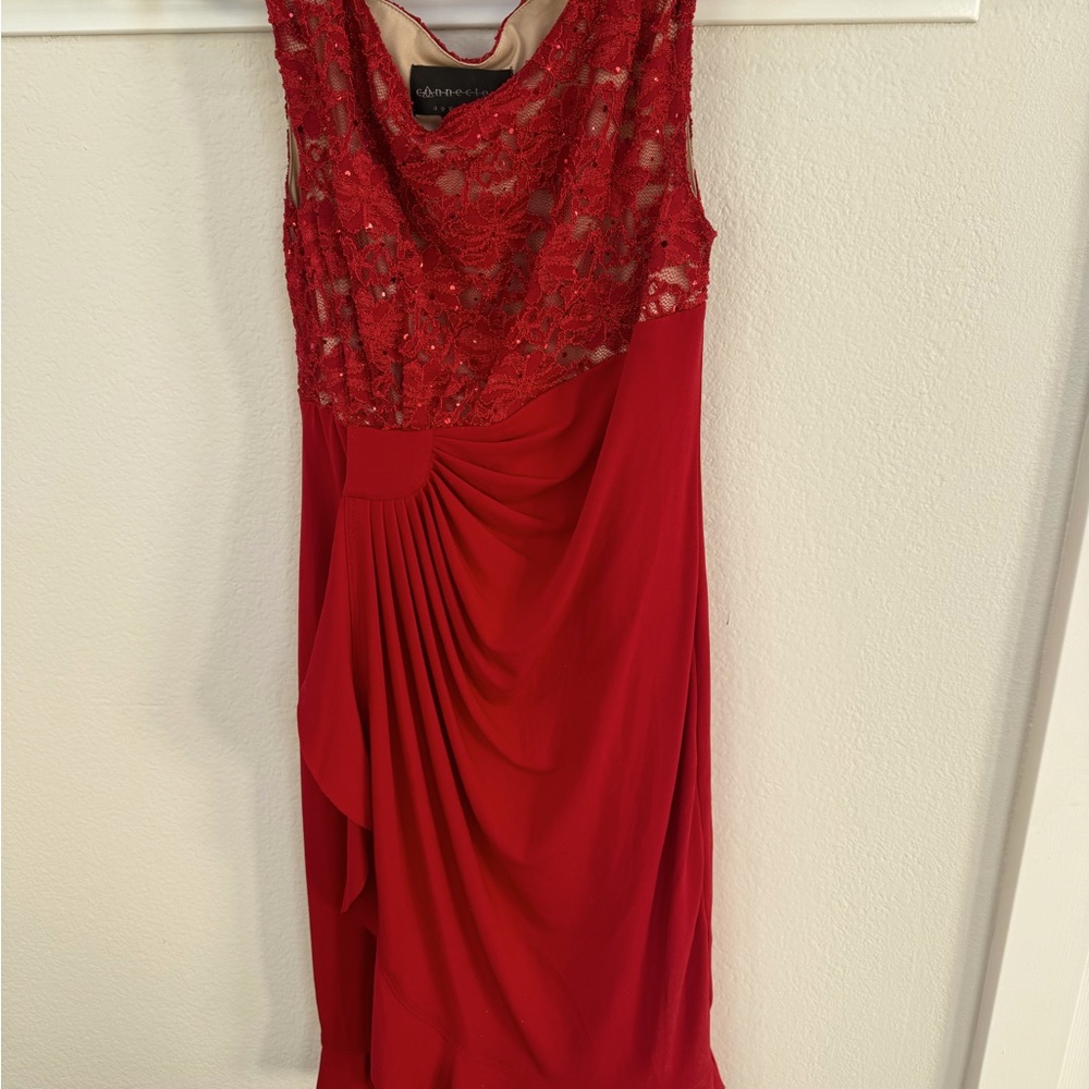 Women’s short red dress